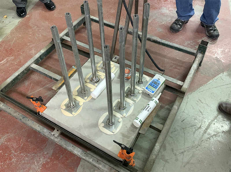 Pedestal Adhesive OTM Testing